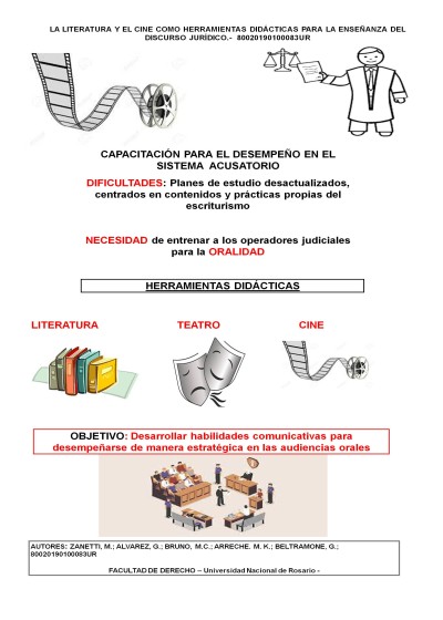 Read more about the article LA LITERATURA Y EL CINE COMO HERRAMIENTAS DIDÁCTICAS PARA LA ENSEÑANZA DEL DISCURSO JUDICIAL