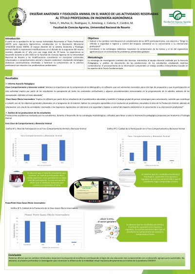 Read more about the article ENSEÑAR ANATOMÍA Y FISIOLOGÍA ANIMAL EN EL MARCO DE LAS ACTIVIDADES RESERVADAS AL TÍTULO PROFESIONAL EN INGENIERÍA AGRONÓMICA