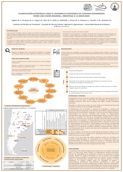 Read more about the article PLANIFICACIÓN ESTRATÉGICA PARA EL DESARROLLO SOSTENIBLE DE CIUDADES INTERMEDIAS DESDE UNA VISIÓN REGIONAL, ORIENTADA  A LA MOVILIDAD.