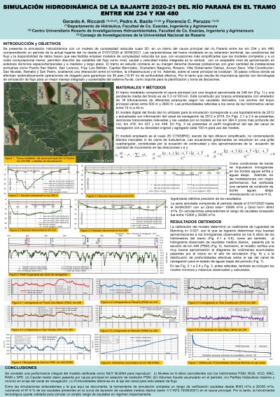 Read more about the article SIMULACIÓN HIDRODINÁMICA DE LA BAJANTE 2020-21 DEL RIO PARANÁ EN EL TRAMO ENTRE KM 232 Y KM 480