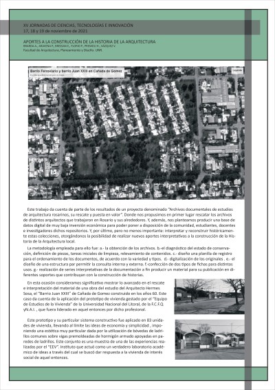 Read more about the article APORTES A LA CONSTRUCCIÓN DE LA HISTORIA DE LA ARQUITECTURA