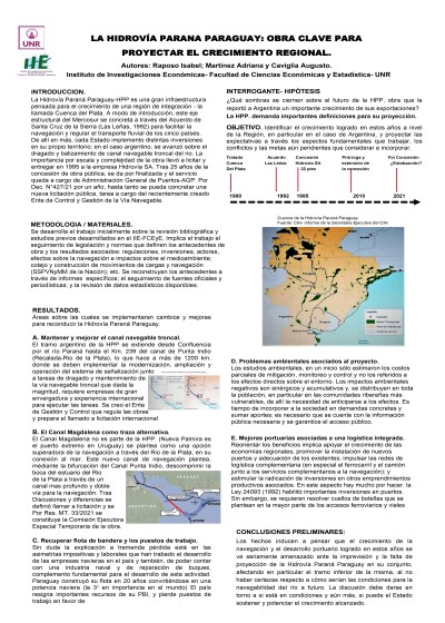 Read more about the article LA HIDROVÍA PARANÁ PARAGUAY:  OBRA CLAVE PARA PROYECTAR EL CRECIMIENTO REGIONAL.