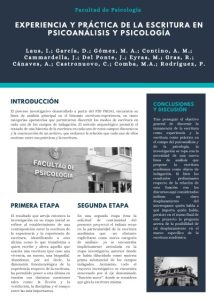 Read more about the article EXPERIENCIA Y PRÁCTICA DE LA ESCRITURA EN PSICOANÁLISIS Y PSICOLOGÍA. RESULTADOS PRELIMINARES (2021)