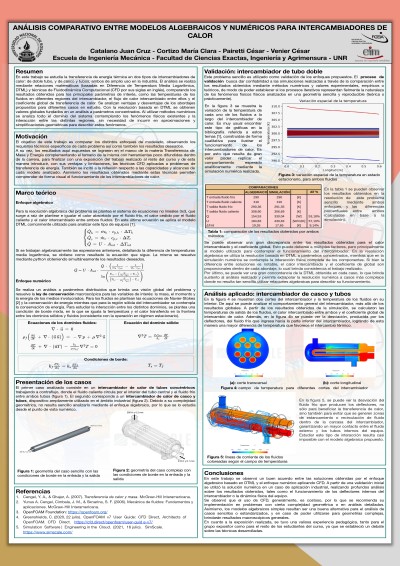 Read more about the article ANÁLISIS COMPARATIVO ENTRE MODELOS ALGEBRAICOS Y NUMÉRICOS PARA INTERCAMBIADORES DE CALOR