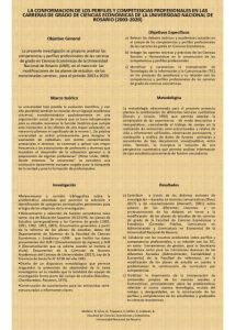 Read more about the article LA CONFORMACIÓN DE LOS PERFILES Y COMPETENCIAS PROFESIONALES EN LAS CARRERAS DE GRADO DE CIENCIAS ECONÓMICAS DE LA UNIVERSIDAD NACIONAL DE ROSARIO (2003-2020)