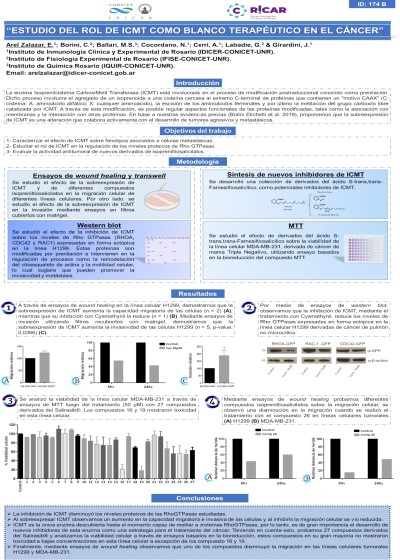 Read more about the article ESTUDIO DEL ROL DE ICMT COMO BLANCO TERAPÉUTICO EN EL CÁNCER