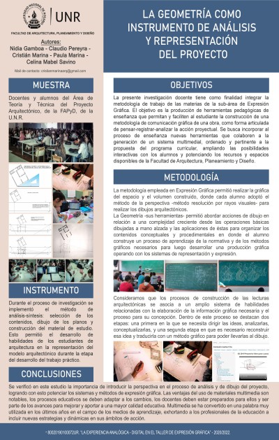 Read more about the article LA GEOMETRÍA COMO INSTRUMENTO DE ANÁLISIS Y REPRESENTACIÓN DEL PROYECTO