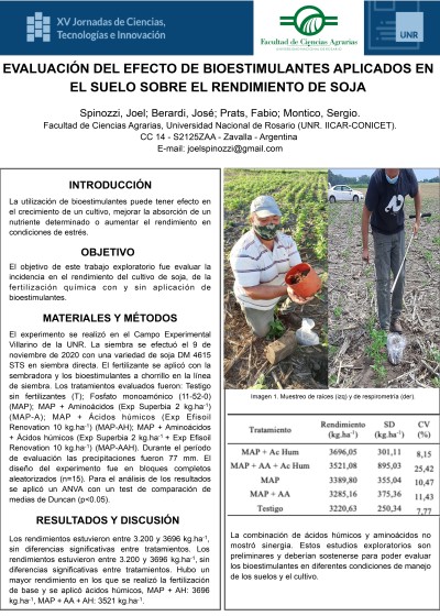 Read more about the article EVALUACIÓN DEL EFECTO DE BIOESTIMULANTES APLICADOS EN EL SUELO SOBRE EL RENDIMIENTO DE SOJA