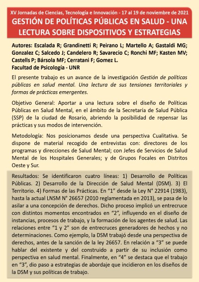 Read more about the article GESTIÓN DE POLÍTICAS PÚBLICAS EN SALUD – UNA LECTURA SOBRE DISPOSITIVOS Y ESTRATEGIAS