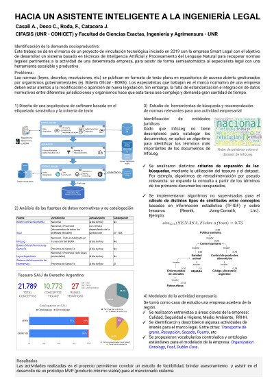 Read more about the article HACIA UN ASISTENTE INTELIGENTE A LA INGENIERÍA LEGAL