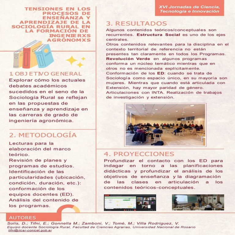 Read more about the article Tensiones en los procesos de enseñanza y aprendizaje de la Sociología Rural en la formación de los ingenierxs agrónomxs