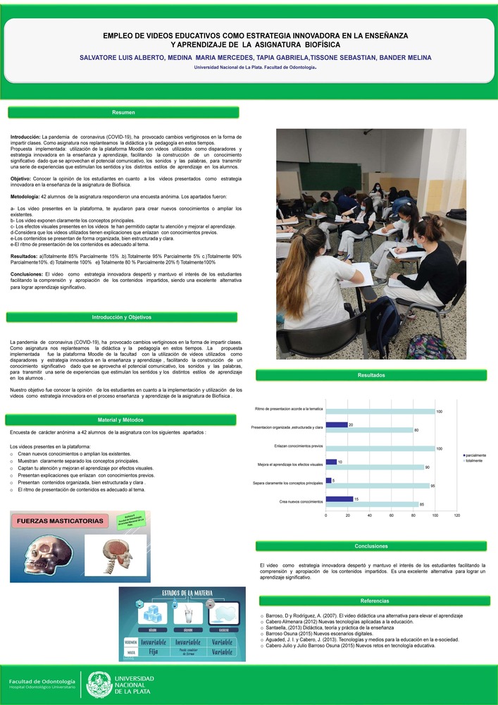Read more about the article EMPLEO DE VIDEOS EDUCATIVOS COMO ESTRATEGIA INNOVADORA EN LA ENSEÑANZA Y APRENDIZAJE DE LA  ASIGNATURA  BIOFÍSICA.