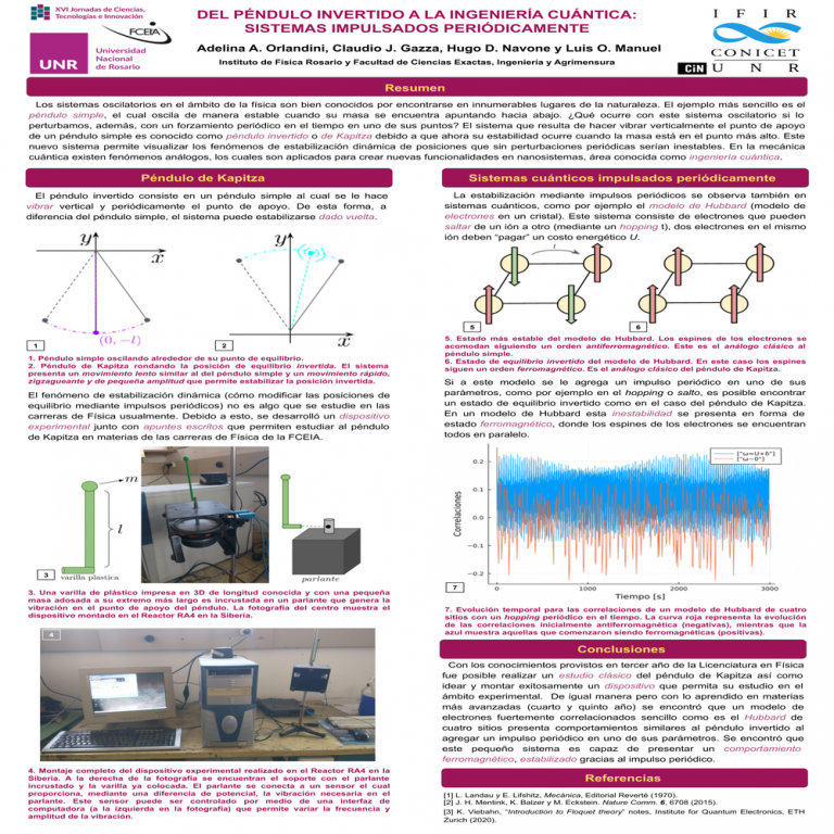 Read more about the article Del péndulo invertido a la ingeniería cuántica: sistemas impulsados periódicamente