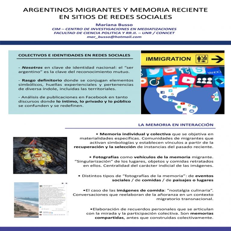 Read more about the article ARGENTINOS MIGRANTES Y MEMORIA RECIENTE EN SITIOS DE REDES SOCIALES