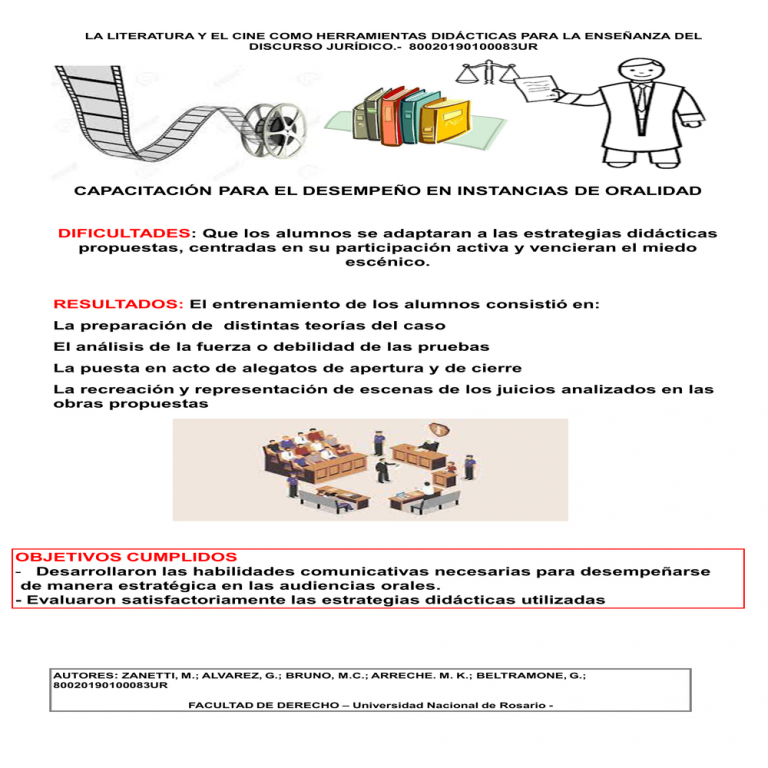 Read more about the article “LA LITERATURA Y EL CINE COMO HERRAMIENTAS DIDÁCTICAS PARA LA ENSEÑANZA DEL DISCURSO JUDICIAL”.