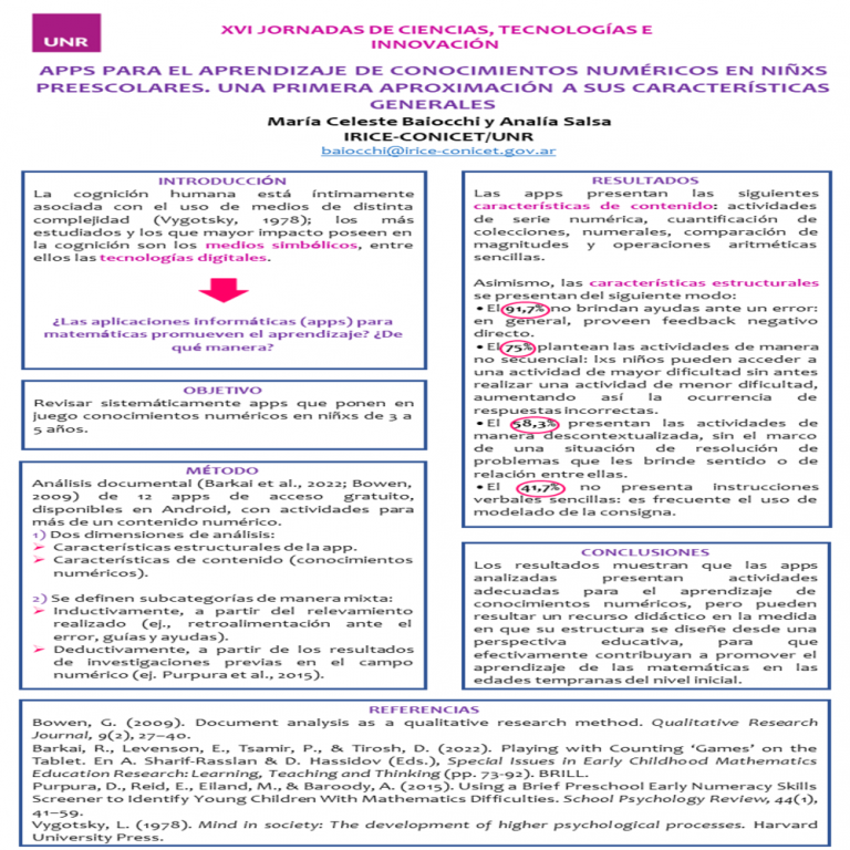 Read more about the article APPS PARA EL APRENDIZAJE DE CONOCIMIENTOS NUMÉRICOS EN NIÑXS PREESCOLARES. UNA PRIMERA APROXIMACIÓN A SUS CARACTERÍSTICAS GENERALES.