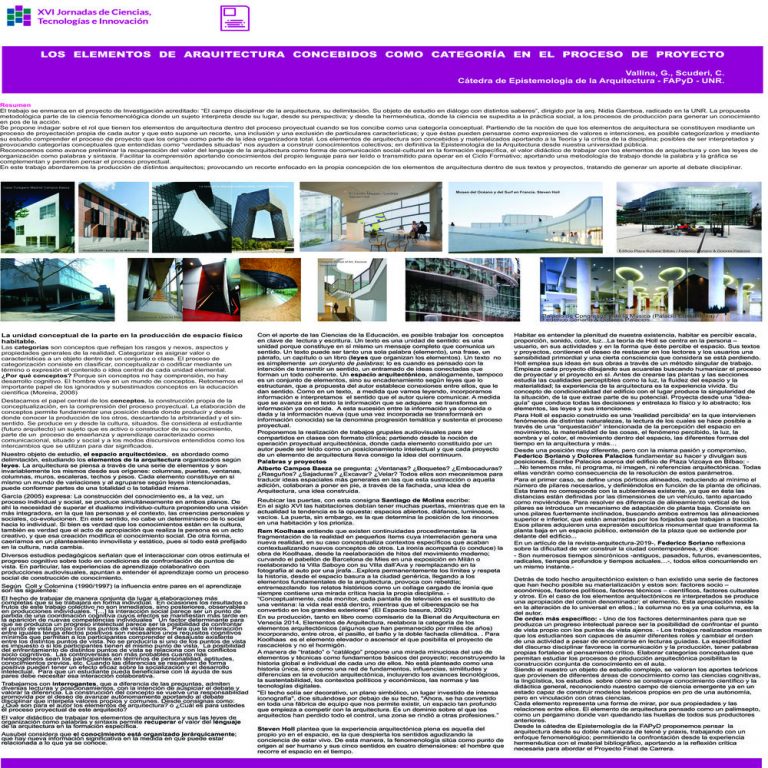 Read more about the article Los elementos de arquitectura concebidos como categoría en el proceso de proyecto.
