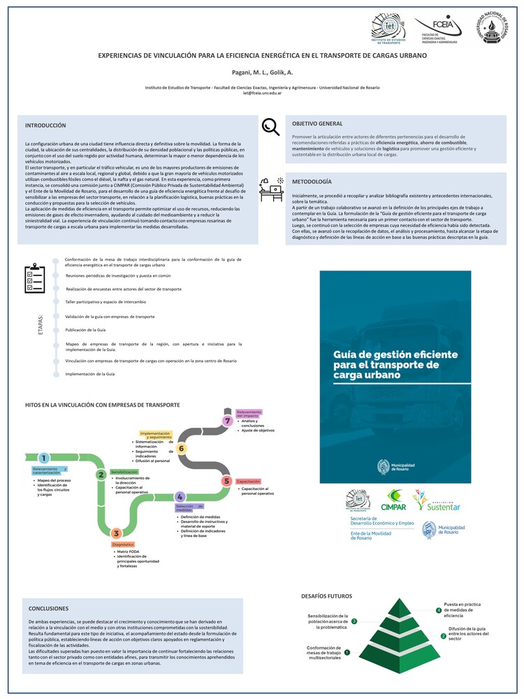 Read more about the article EXPERIENCIAS DE VINCULACIÓN PARA LA EFICIENCIA ENERGÉTICA EN EL TRANSPORTE DE CARGAS URBANO