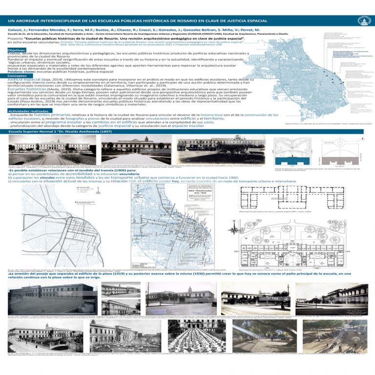 Read more about the article UN ABORDAJE INTERDISCIPLINAR DE LAS ESCUELAS PÚBLICAS HISTÓRICAS DE ROSARIO EN CLAVE DE JUSTICIA ESPACIAL