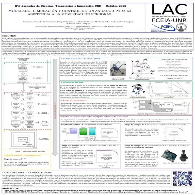 Read more about the article MODELADO, SIMULACIÓN Y CONTROL DE UN ANDADOR PARA LA ASISTENCIA A LA MOVILIDAD DE PERSONAS