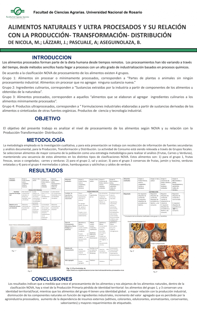 Read more about the article ALIMENTOS NATURALES Y ULTRA PROCESADOS Y SU RELACIÓN CON LA PRODUCCIÓN-DISTRIBUCIÓN-CONSUMO