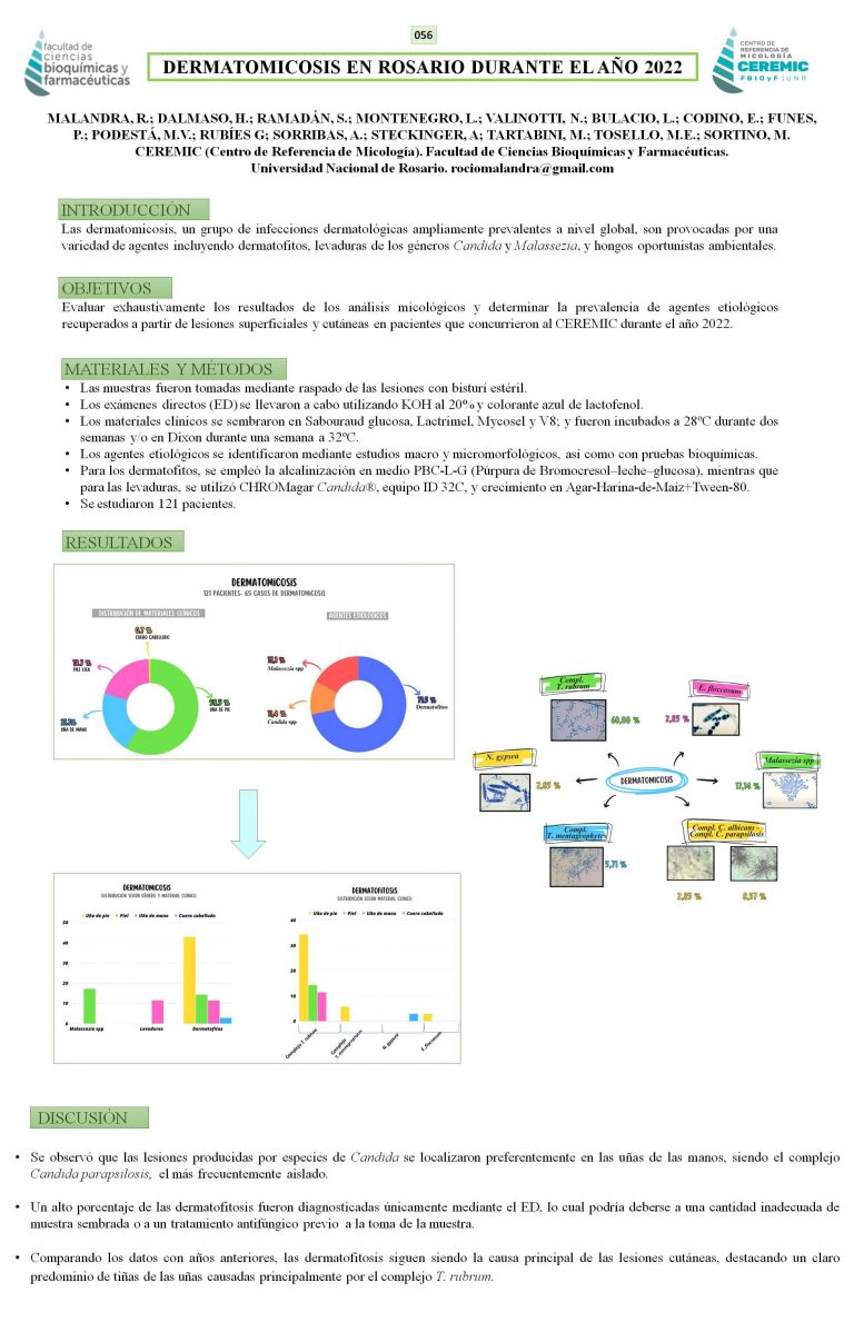 Read more about the article DERMATOMICOSIS EN ROSARIO DURANTE EL AÑO 2022