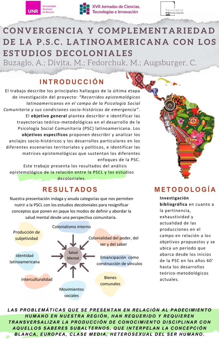 Read more about the article CONVERGENCIA Y COMPLEMENTARIEDAD DE LA PSICOLOGÍA SOCIAL COMUNITARIA LATINOAMERICANA CON LOS ESTUDIOS DECOLONIALES