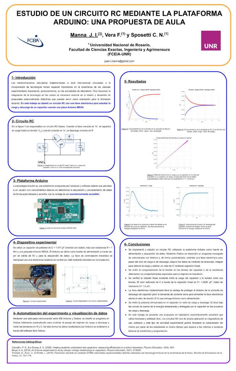 Read more about the article ESTUDIO DE UN CIRCUITO RC MEDIANTE LA PLATAFORMA ARDUINO: UNA PROPUESTA DE AULA