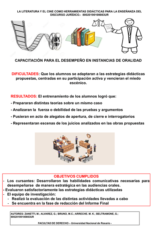 Read more about the article La literatura y el cine como herramientas didácticas para la enseñanza del discurso judicial