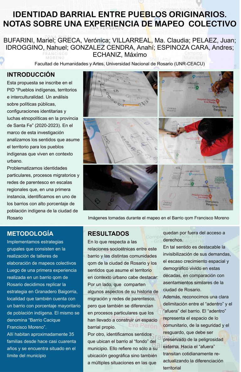 Read more about the article Identidad barrial entre pueblos originarios. Notas sobre un experiencia de mapeo colectivo en Granadero Baigorria (Santa Fe)