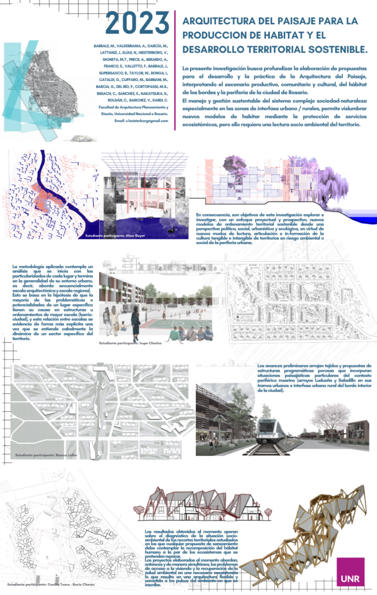 Read more about the article ARQUITECTURA DEL PAISAJE PARA LA PRODUCCIÓN DE HÁBITAT Y EL DESARROLLO TERRITORIAL SOSTENIBLE. El CASO ROSARIO Y SU ÁREA METROPOLITANA.