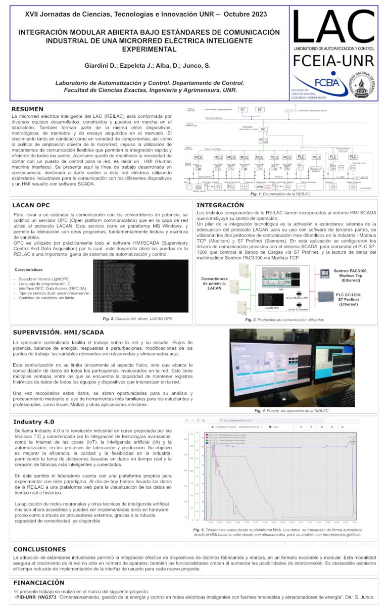 Read more about the article INTEGRACIÓN MODULAR ABIERTA BAJO ESTÁNDARES DE COMUNICACIÓN INDUSTRIAL DE UNA MICRORED ELÉCTRICA INTELIGENTE EXPERIMENTAL