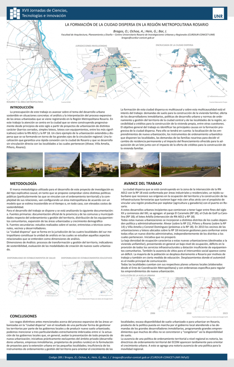 Read more about the article LA CONSTRUCCIÓN DE LA CIUDAD DISPERSA EN LA REGIÓN METROPOLITANA ROSARIO