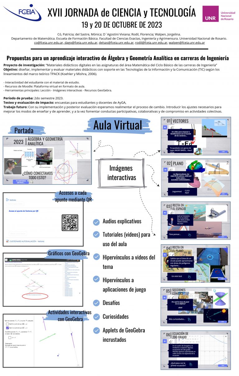 Read more about the article PROPUESTAS PARA UN APRENDIZAJE INTERACTIVO DE ÁLGEBRA Y GEOMETRÍA ANALÍTICA EN CARRERAS DE INGENIERÍA.