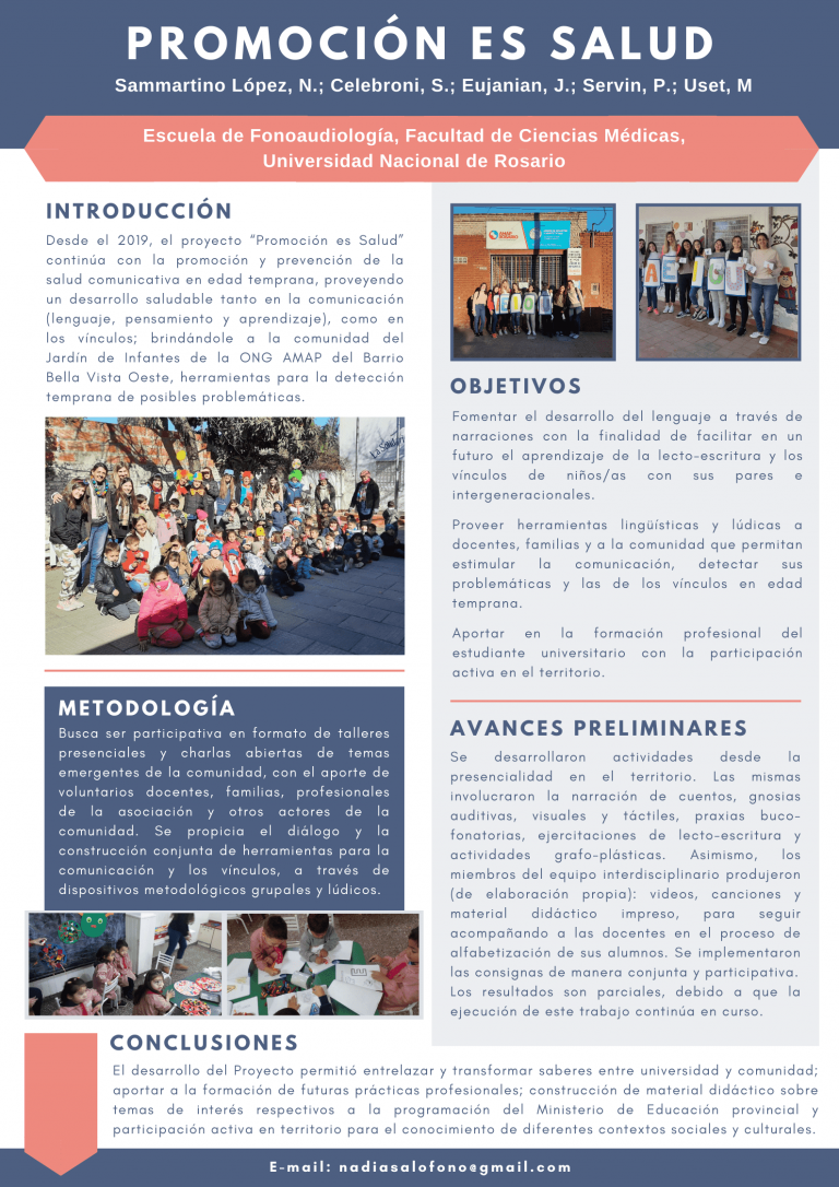 Read more about the article PROMOCIÓN ES SALUD: COMUNICACIÓN Y VÍNCULOS – EXPERIENCIA DE ESTUDIANTES EN TERRITORIO.