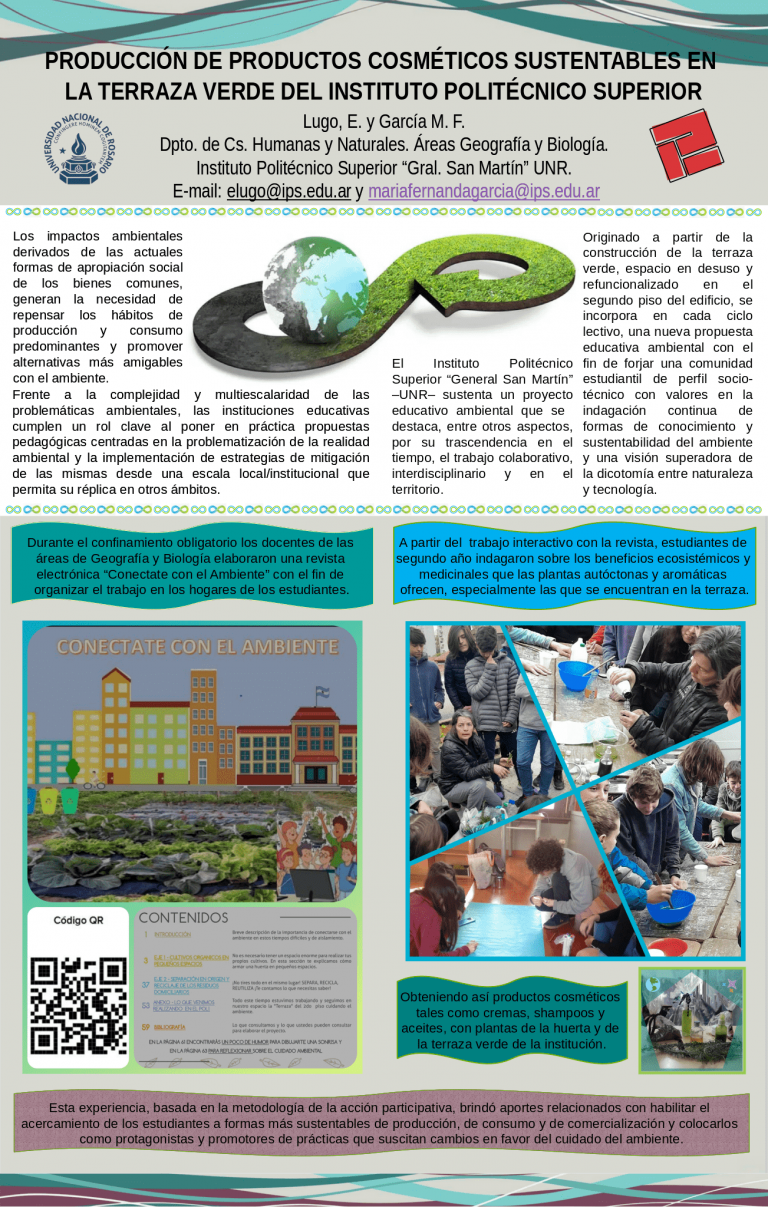 Read more about the article PRODUCCIÓN DE PRODUCTOS COSMÉTICOS SUSTENTABLES EN LA TERRAZA VERDE DEL INSTITUTO POLITÉCNICO SUPERIOR