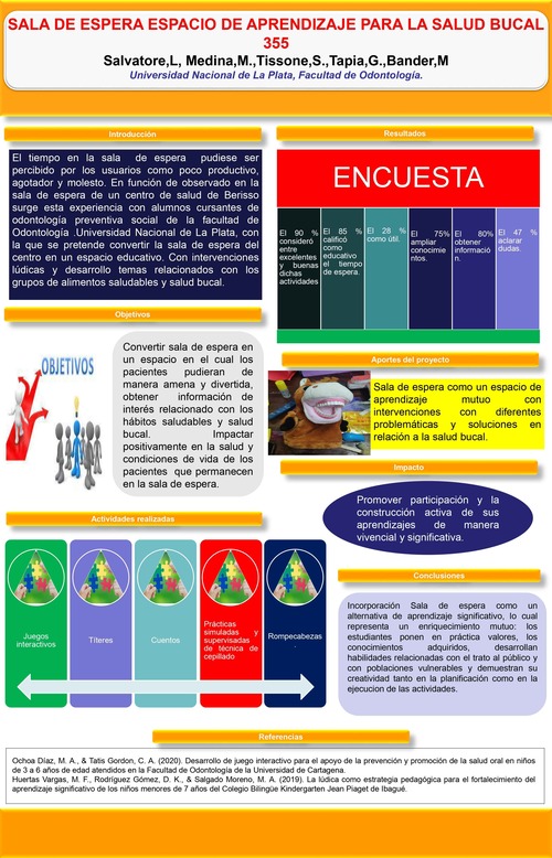 Read more about the article SALA DE ESPERA, ESPACIO DE APRENDIZAJE PARA LA SALUD BUCAL