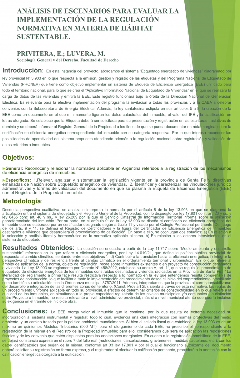 Read more about the article Análisis de escenarios evaluar la implementación de la regulación normativa en materia de hábitat sustentable