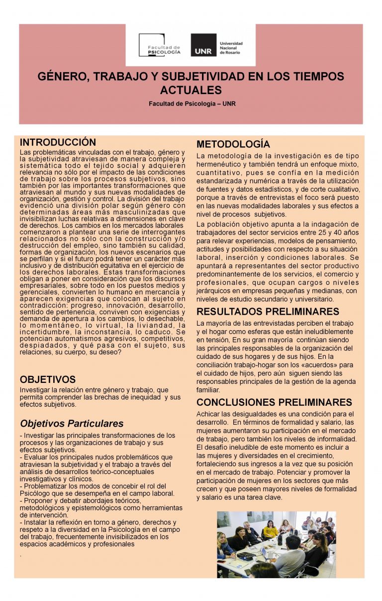 Read more about the article GÉNERO, TRABAJO Y SUBJETIVIDAD EN LOS TIEMPOS ACTUALES