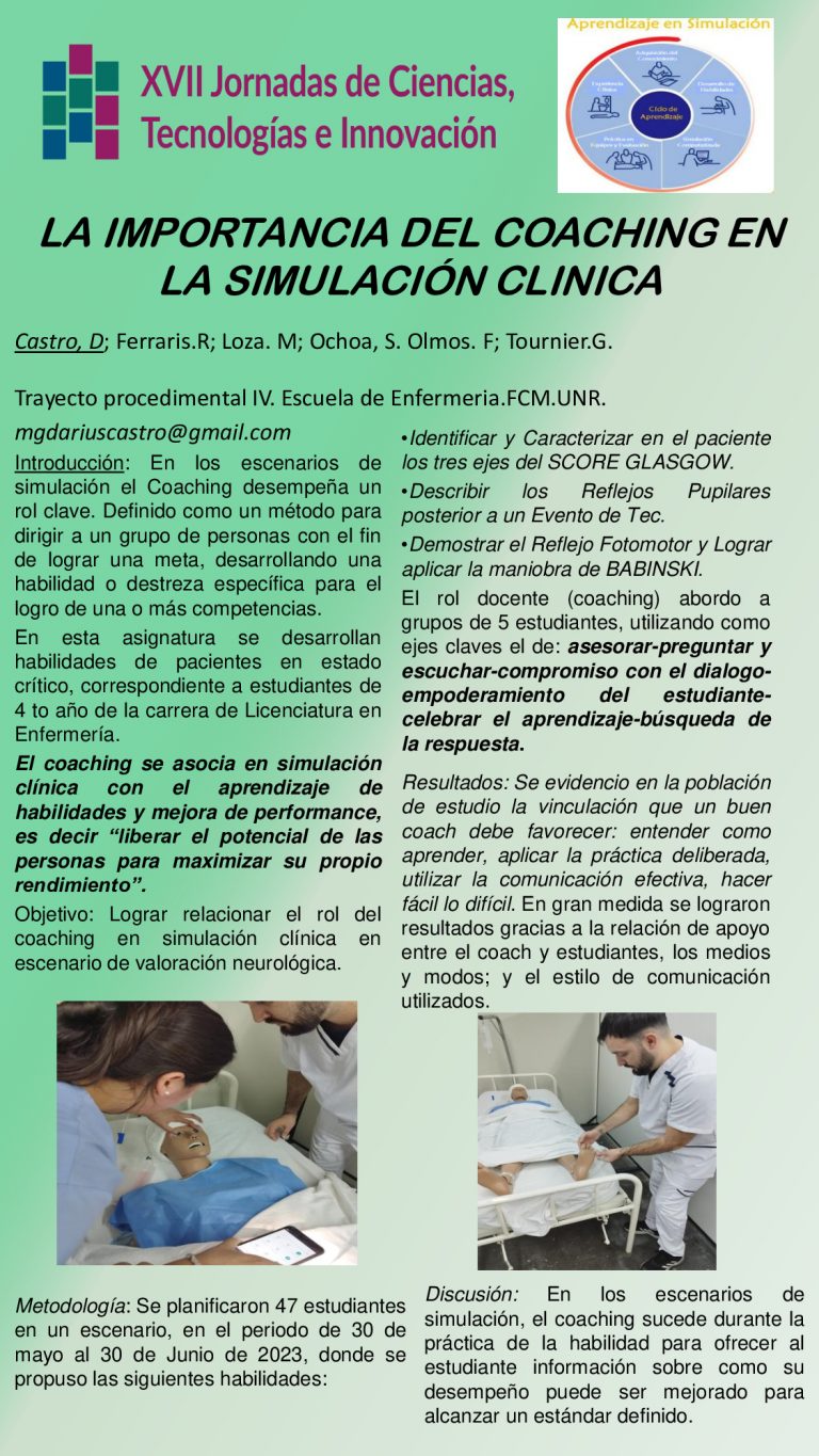 Read more about the article LA IMPORTANCIA DEL COACHING EN LA SIMULACIÓN CLINICA