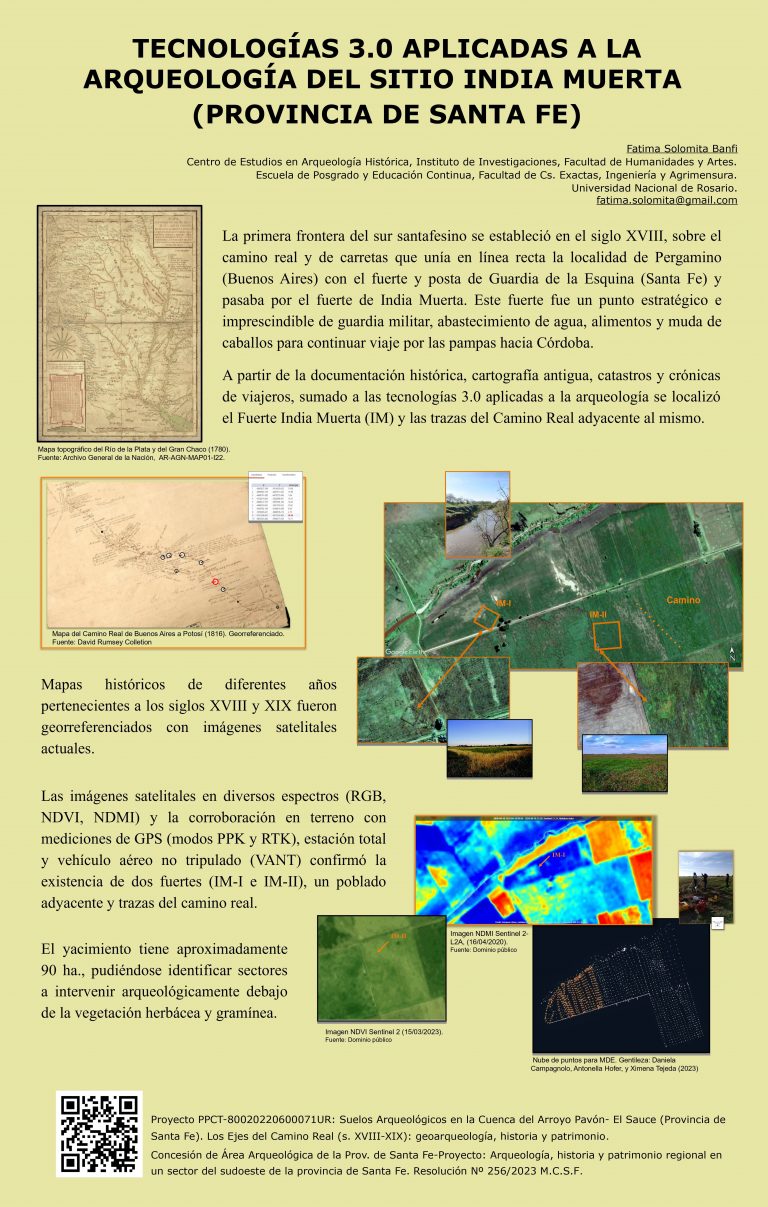 Read more about the article TECNOLOGÍAS 3.0 APLICADAS A LA ARQUEOLOGÍA DEL SITIO INDIA MUERTA (PROVINCIA DE SANTA FE)