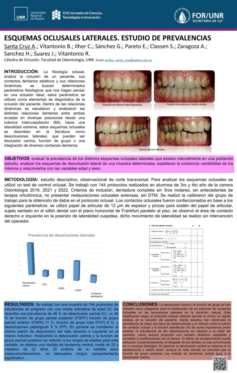 Read more about the article ESQUEMAS OCLUSALES LATERALES. ESTUDIO DE PREVALENCIAS