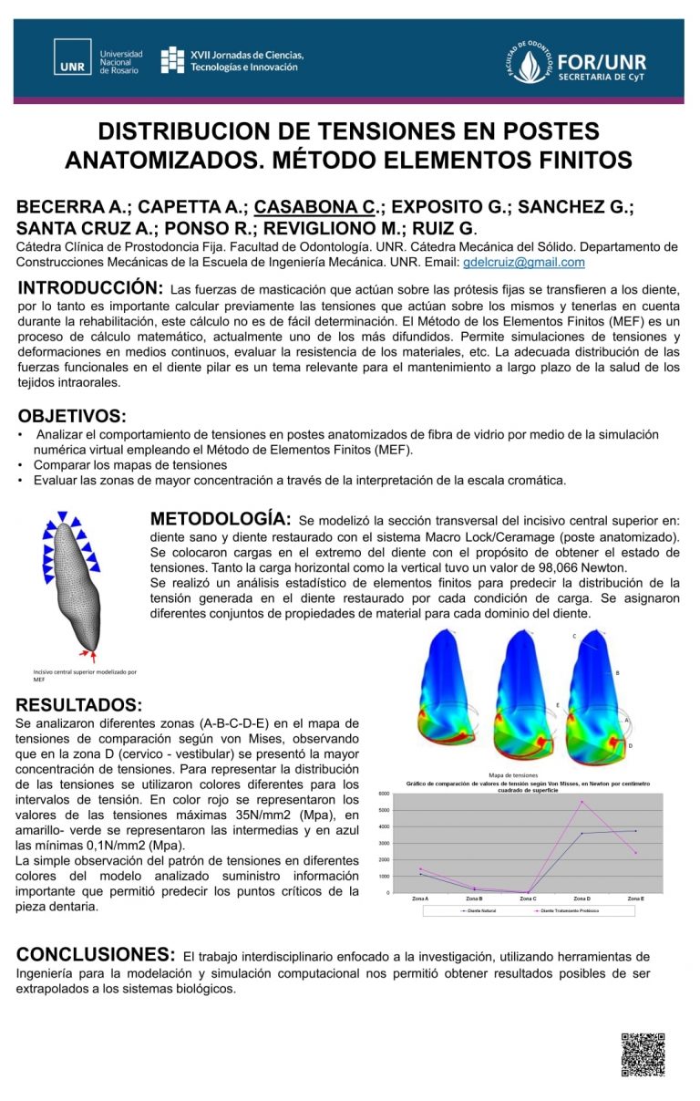 Read more about the article DISTRIBUCION DE TENSIONES EN POSTES ANATOMIZADOS. MÉTODO DE LOS ELEMENTOS FINITOS.