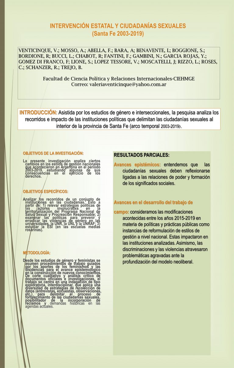 Read more about the article INTERVENCIÓN ESTATAL Y CIUDADANÍAS SEXUALES