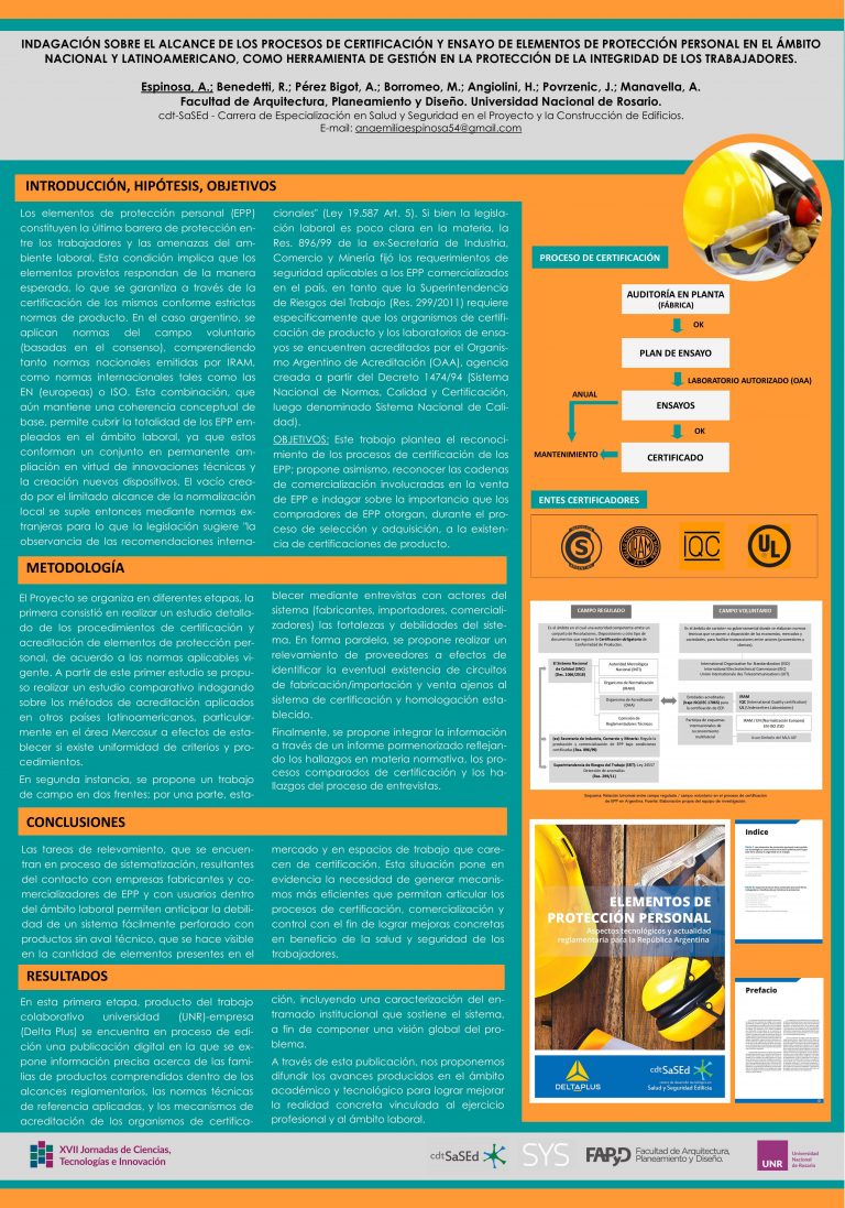 Read more about the article Indagación sobre el alcance de los procesos de certificación y ensayo de elementos de protección personal en el ámbito nacional y latinoamericano, como herramienta de gestión en la protección de la integridad de los trabajadores