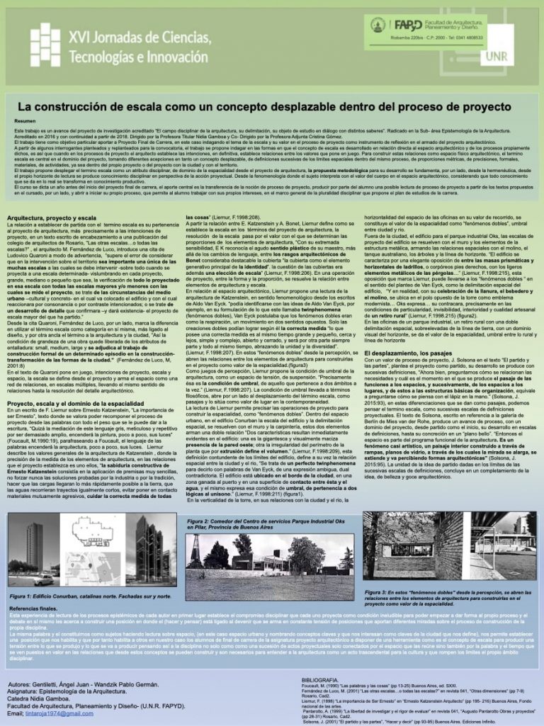 Read more about the article LA ESCALA COMO INSTRUMENTO DE PUESTA EN RELACIÓN DE LAS TENCIONES DENTRO DEL PROYECTO