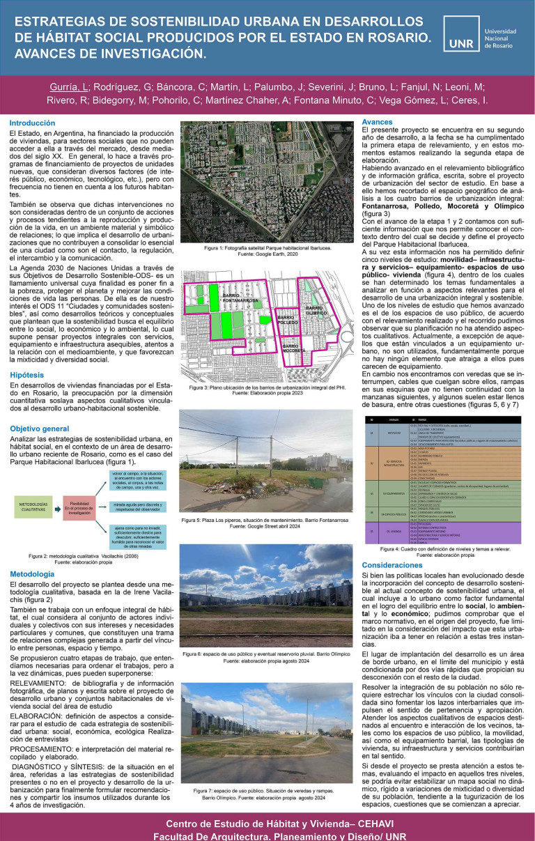 Read more about the article ESTRATEGIAS DE SOSTENIBILIDAD URBANA EN DESARROLLOS DE HÁBITAT SOCIAL PRODUCIDOS POR EL ESTADO EN ROSARIO. AVANCES DE INVESTIGACIÓN.