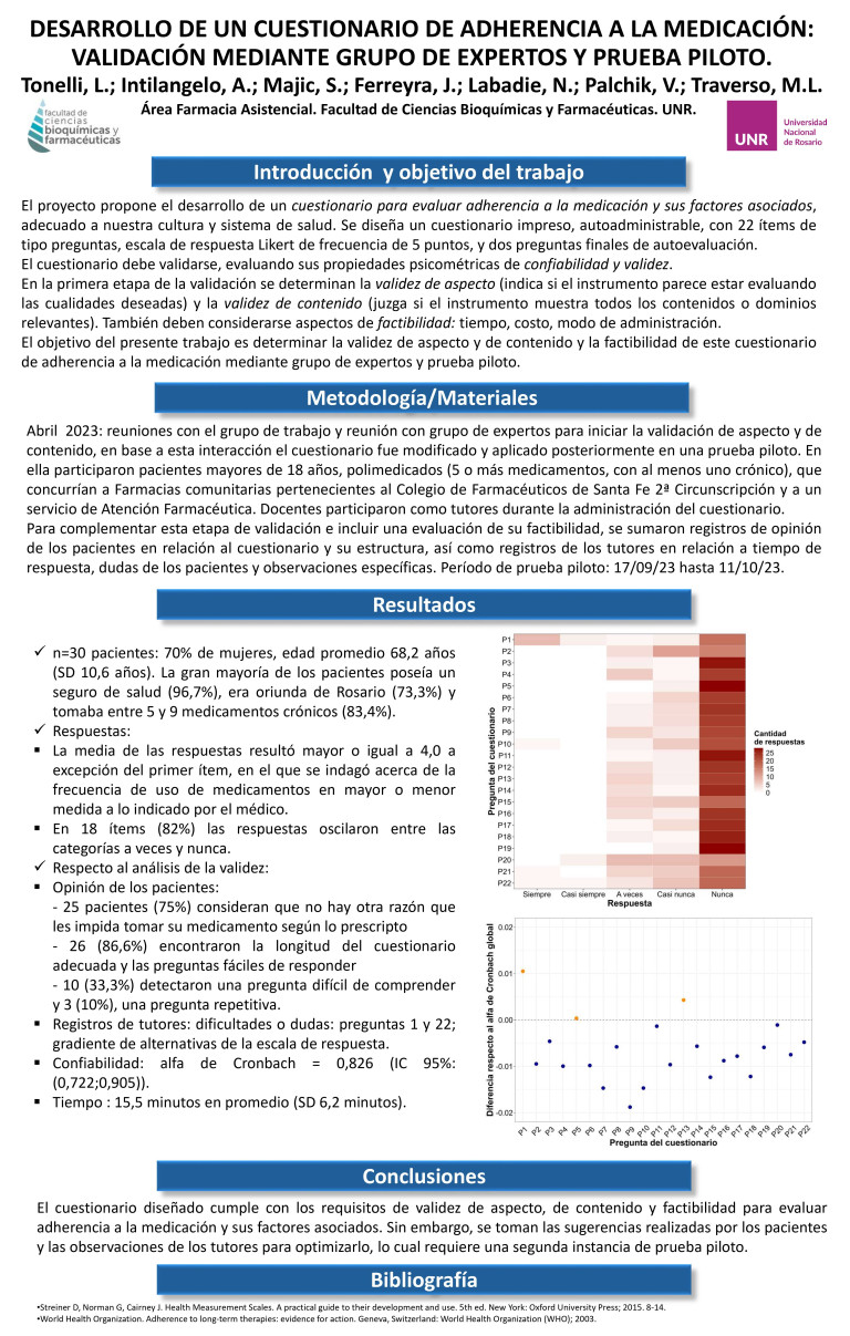 Read more about the article DESARROLLO DE UN CUESTIONARIO DE ADHERENCIA A LA MEDICACIÓN: VALIDACIÓN MEDIANTE GRUPO DE EXPERTOS Y PRUEBA PILOTO.