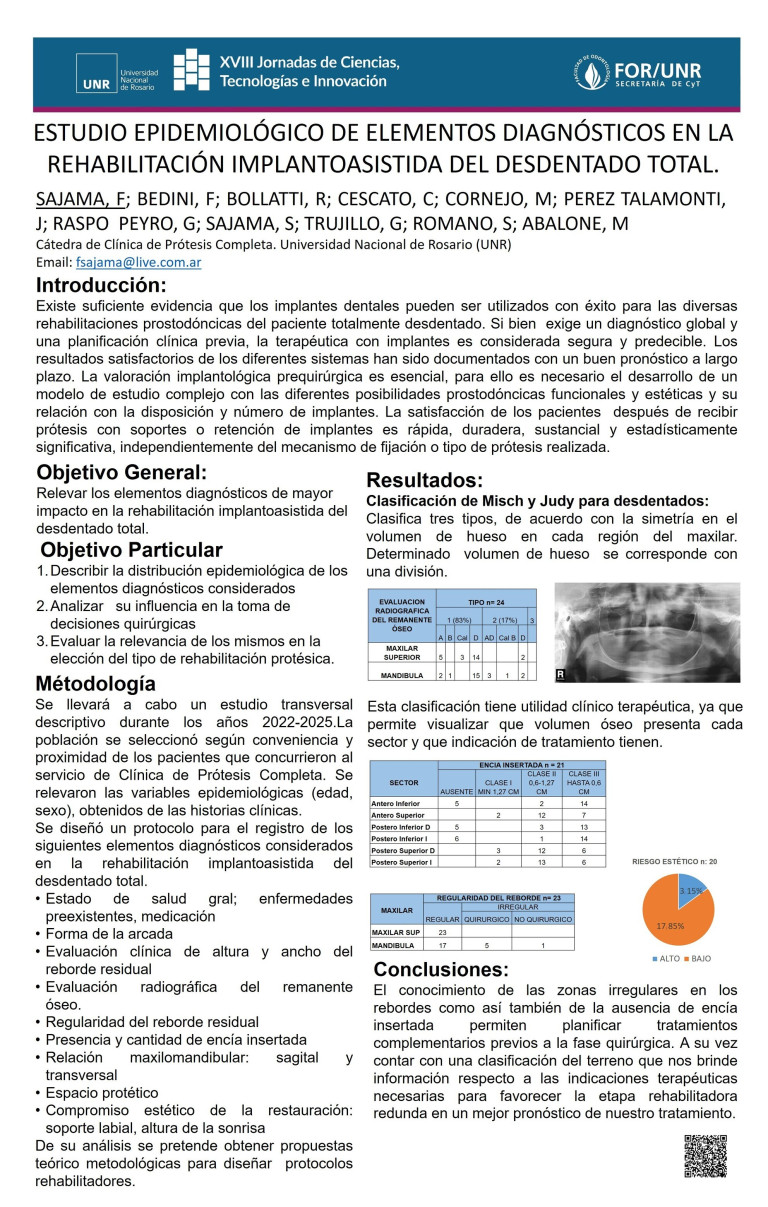 Read more about the article ESTUDIO EPIDEMIOLÓGICO DE ELEMENTOS DIAGNÓSTICOS EN LA REHABILITACIÓN IMPLANTOASISTIDA DEL DESDENTADO TOTAL