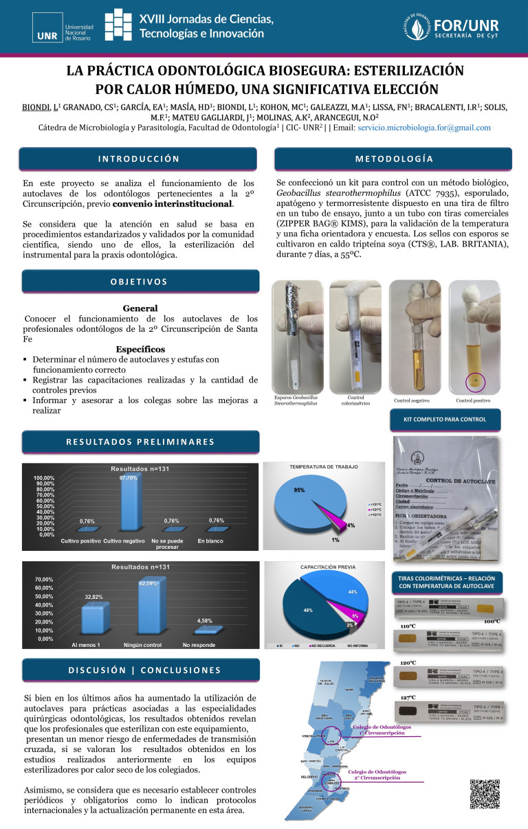 Read more about the article LA PRÁCTICA ODONTOLÓGICA BIOSEGURA: ESTERILIZACIÓN POR CALOR HÚMEDO, UNA SIGNIFICATIVA ELECCIÓN